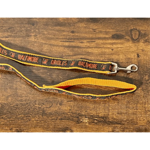 Vintage Baltimore Orioles MLB Black & Orange 4ft Dog Leash - Picture 2 of 6